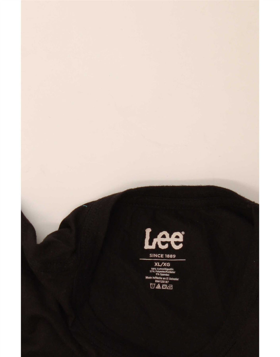 Camiseta masculina Lee Top XL algodão listrado preto