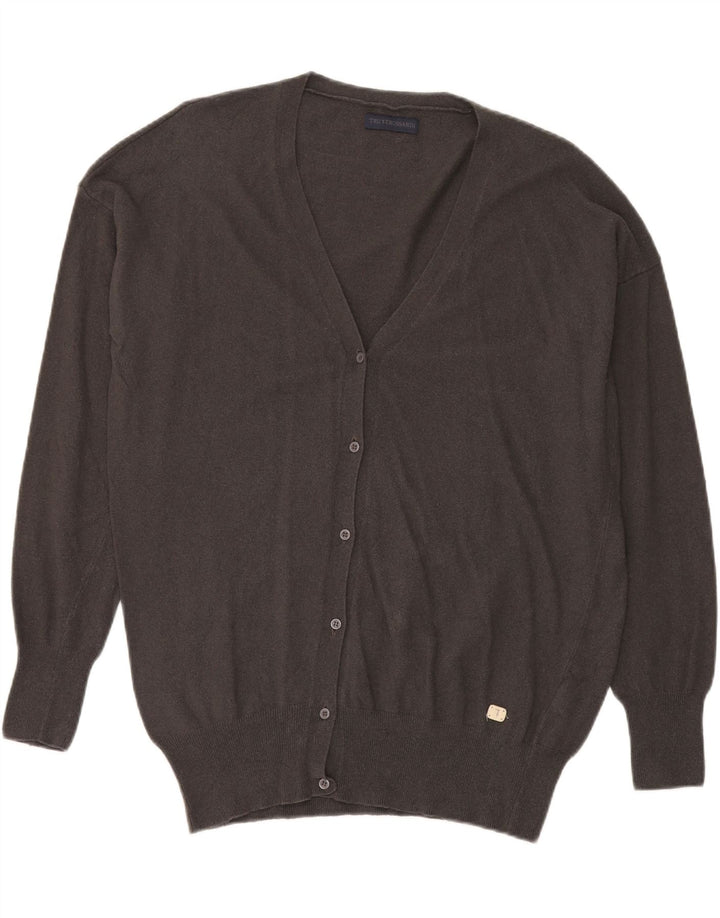 Suéter cardigã masculino Trussardi XL cinza viscose