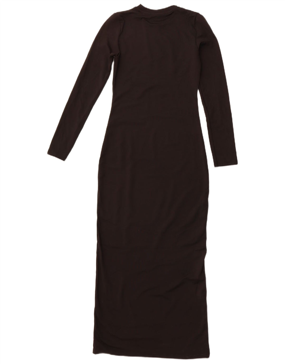 Vestido maxi feminino de manga comprida ZARA UK 12 médio preto