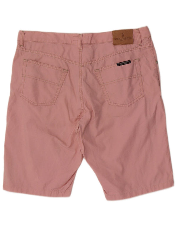 Marina Yachting Mens Casual Shorts W38 XL Algodão Rosa