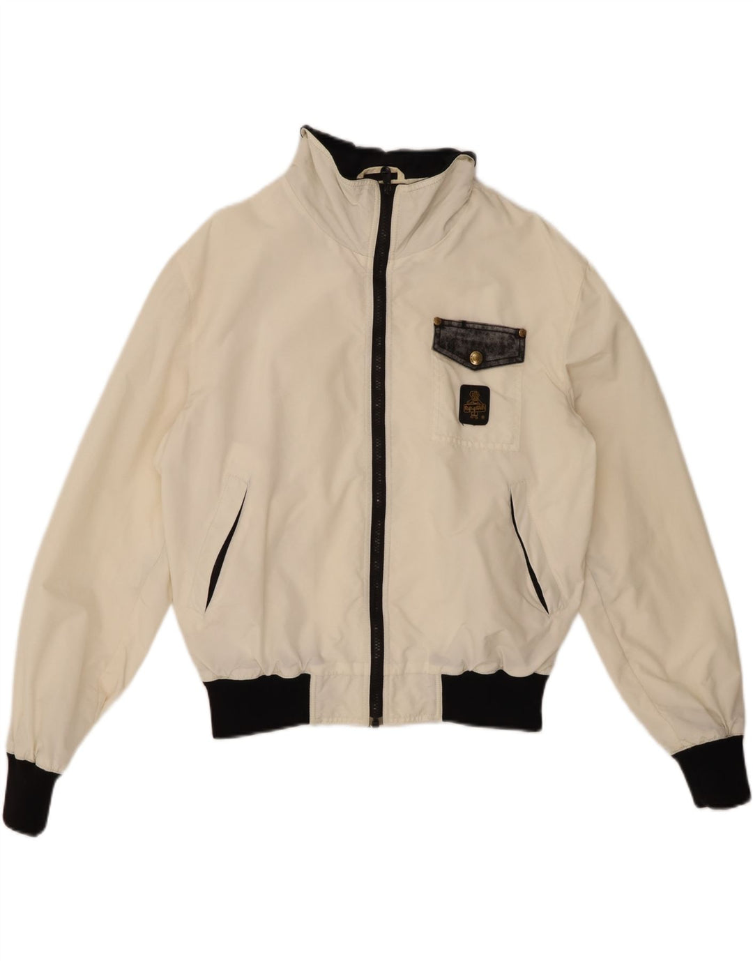 REFRIGIWEAR Jaqueta feminina Coolmax Bomber UK 14 médio branco nylon