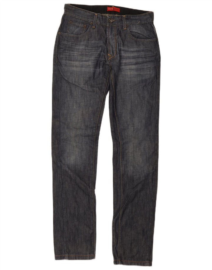 Wampum Mens Slim Jeans W30 L34 Azul Marinho Algodão