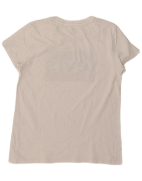 Camiseta feminina gráfica Levi's UK 14 médio branco