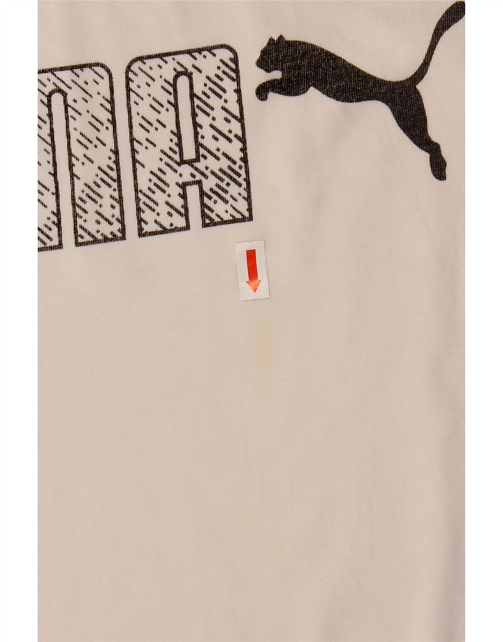 Puma Camiseta Masculina Graphic Top Médio Branco