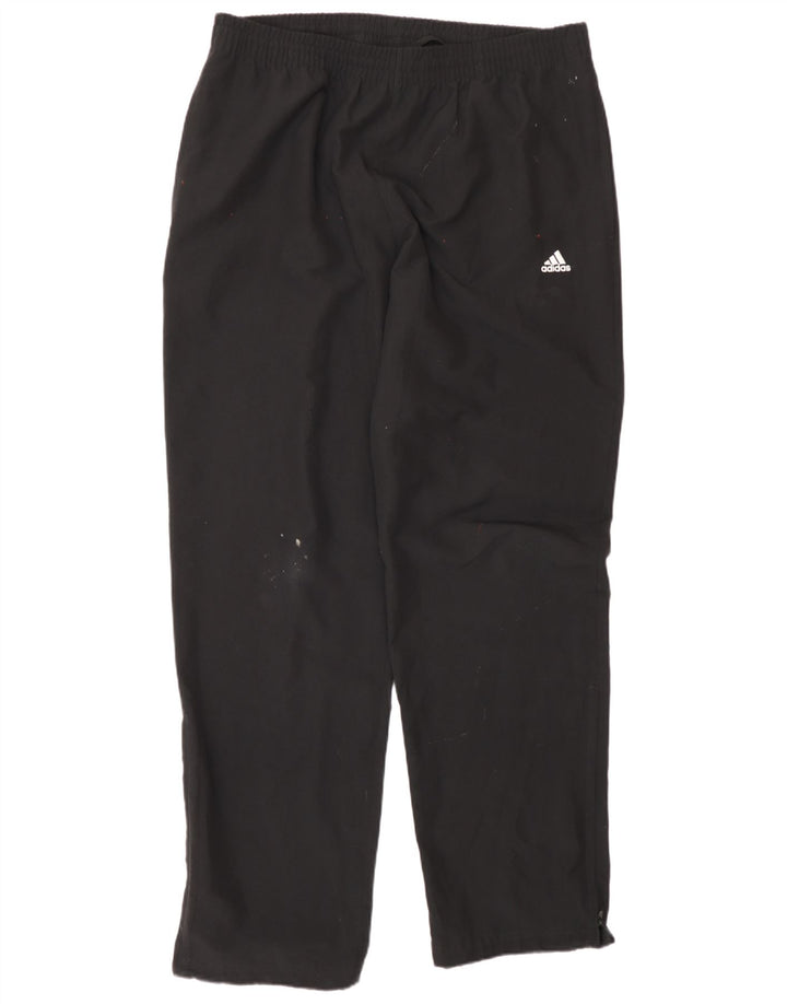 Calça de treino masculina Adidas grande poliéster preto