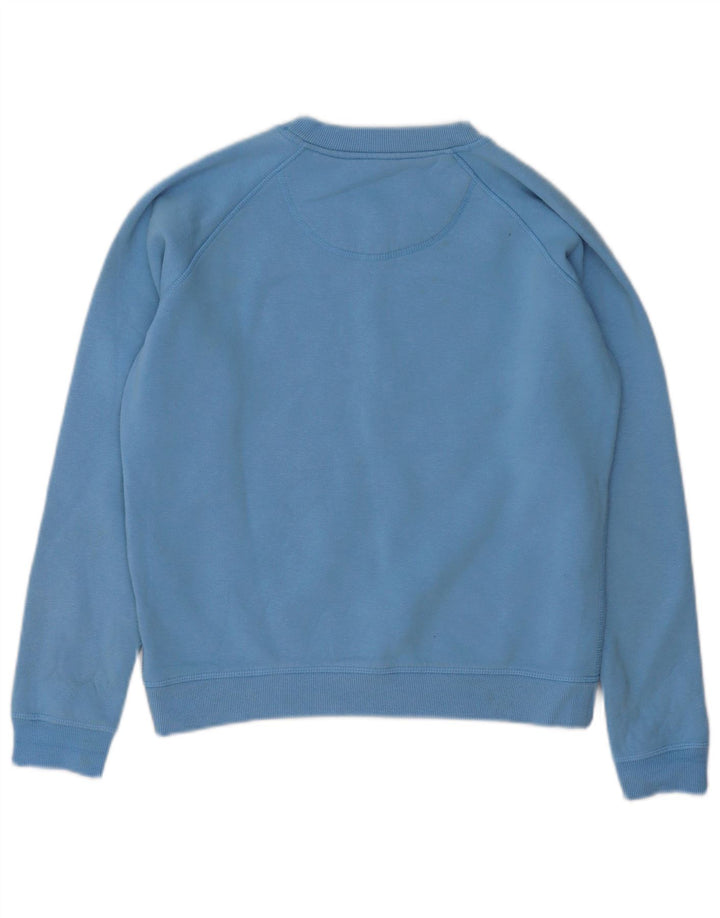 JACK WILLS Suéter feminino oversized Reino Unido 8 pequeno algodão azul