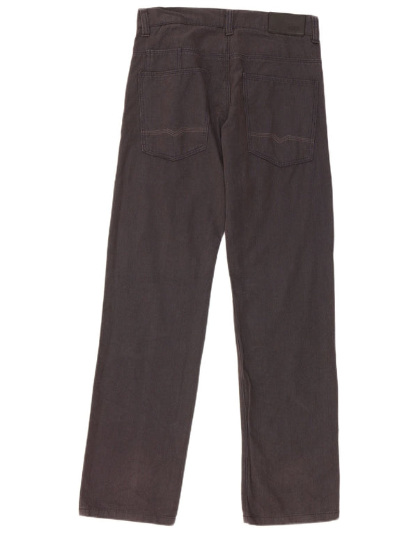 Calças casuais retas Hugo Boss Boys 13-14 anos W28 L28 algodão preto