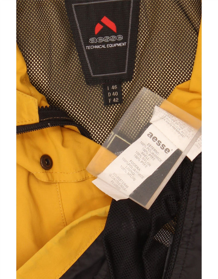 Jaqueta de chuva grande feminina AESSE IT 46 grande nylon amarelo
