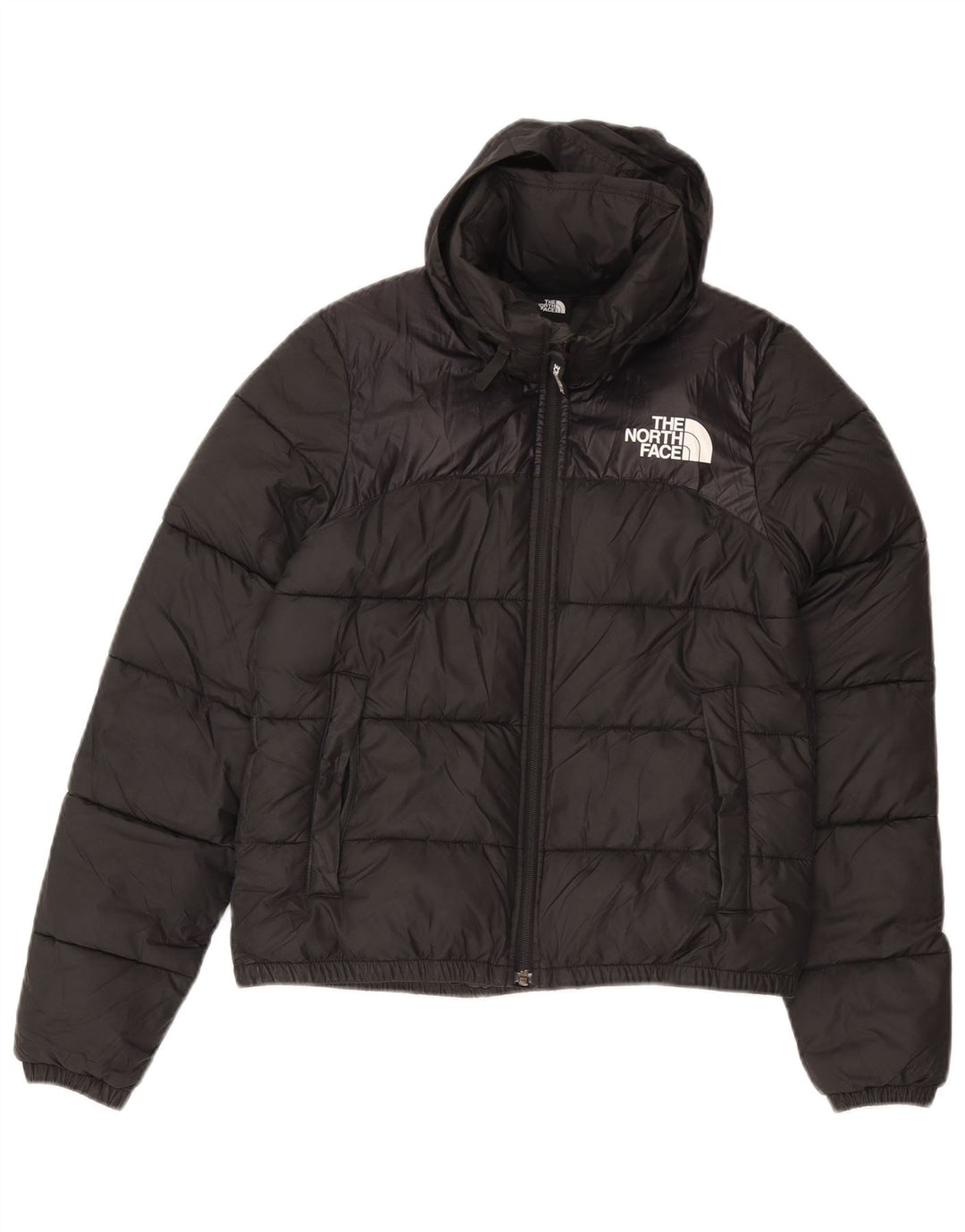 Jaqueta acolchoada oversized feminina THE NORTH FACE UK 6 XS preto colorblock