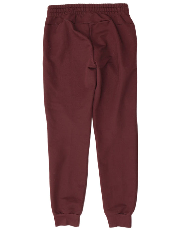 Adidas Womens Tracksuit Calças Joggers UK 8/10 Pequeno Borgonha Poliéster