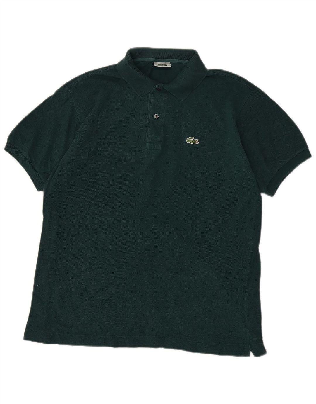 Camisa polo masculina Lacoste tamanho 4 algodão verde médio