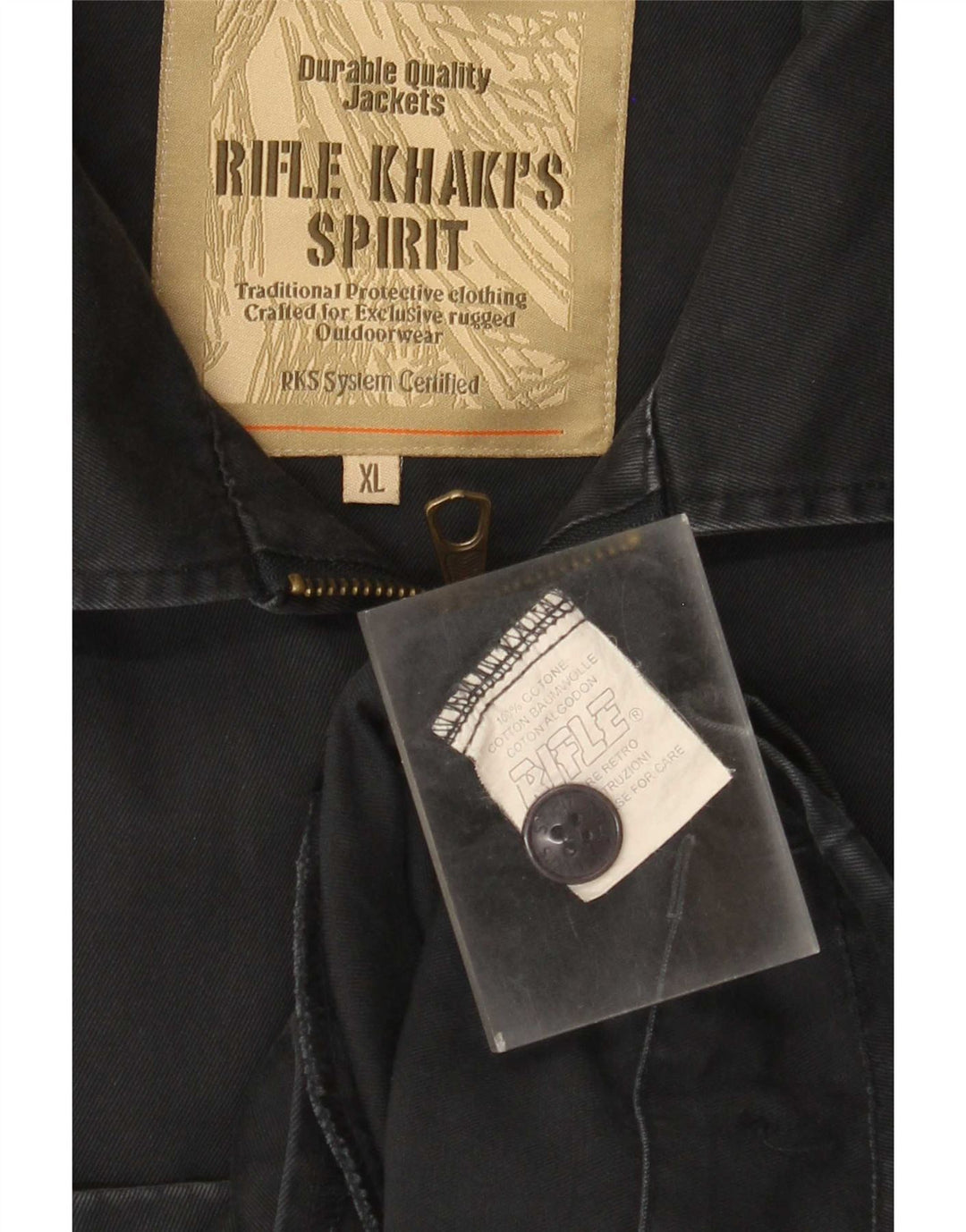 Jaqueta bomber masculina Rifle UK 42 XL algodão azul marinho