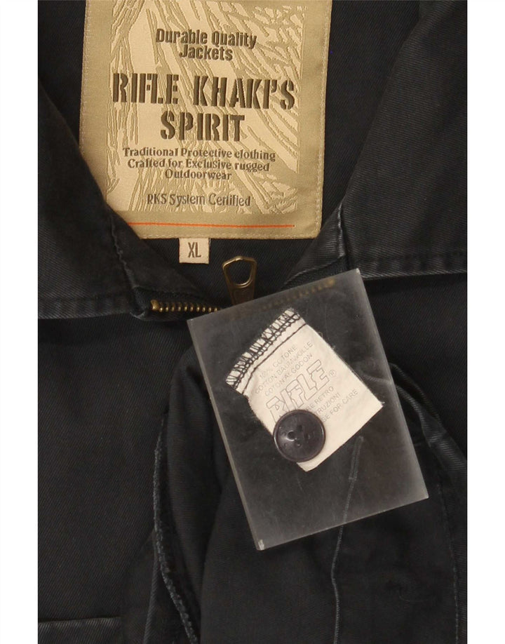 Jaqueta bomber masculina Rifle UK 42 XL algodão azul marinho
