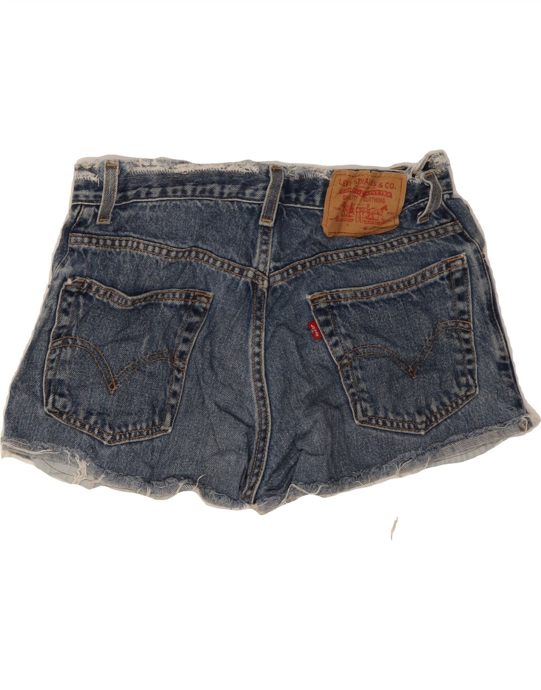 LEVI'S Womens 517 Denim Shorts W30 Medium Blue Cotton Vintage Levi's and Second-Hand Levi's from Messina Hembry 