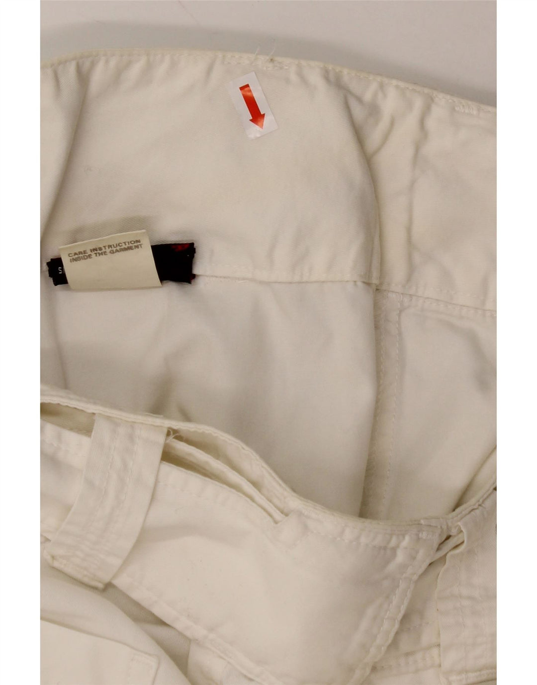 DIESEL Calça Chino Feminina Solta W28 L31 Algodão Branco