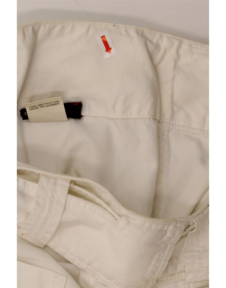 DIESEL Calça Chino Feminina Solta W28 L31 Algodão Branco