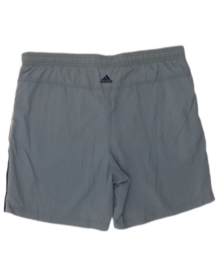 Shorts de natação masculinos Adidas Graphic médio azul colorblock poliamida