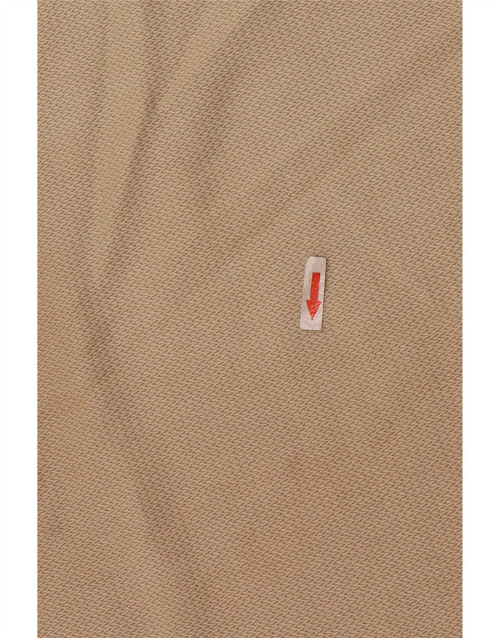 Camiseta masculina Zara Top médio algodão bege