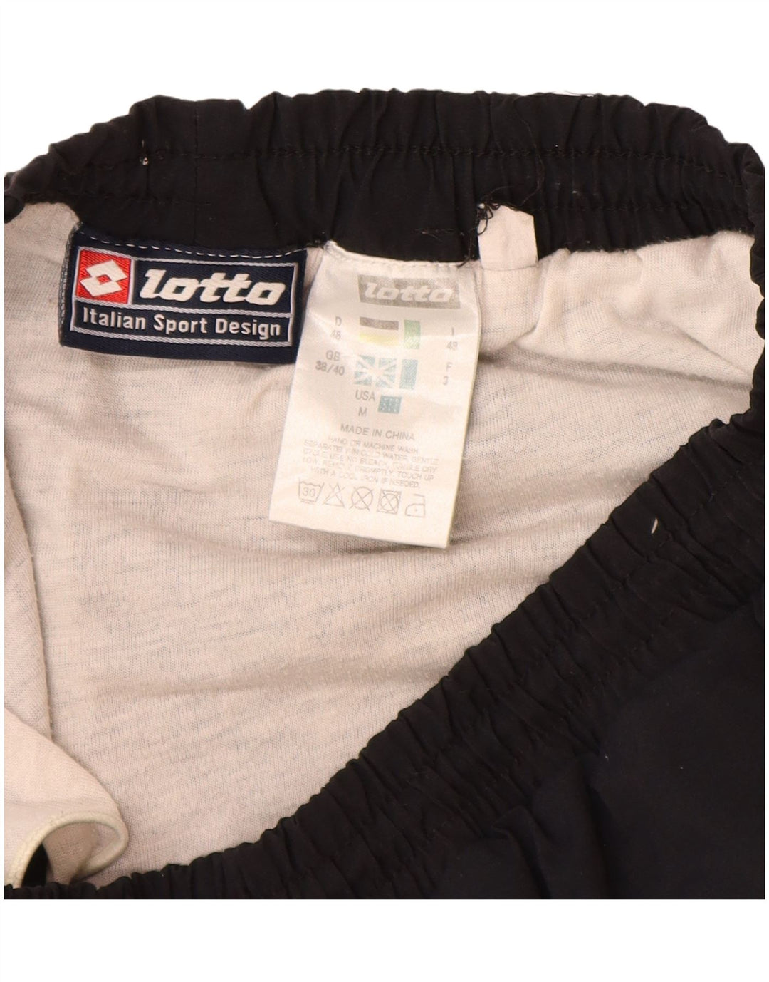 LOTTO Mens Sport Shorts UK 38/40 Médio Preto Poliamida