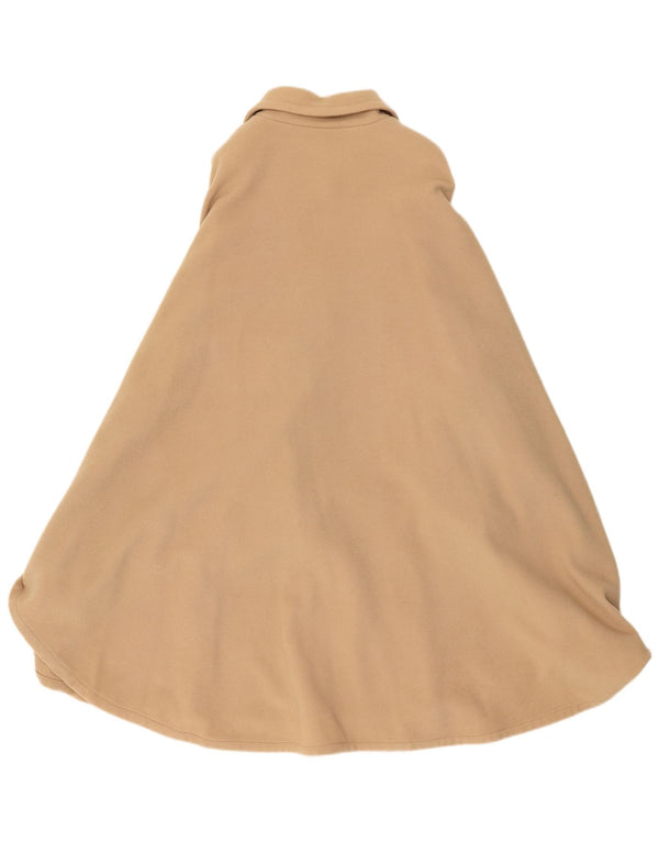 Casaco poncho feminino vintage tamanho único lã paisley bege