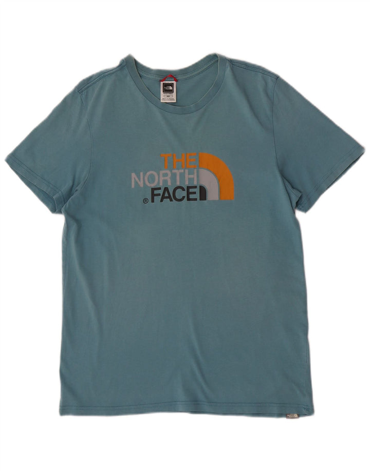 Camiseta gráfica masculina The North Face azul médio