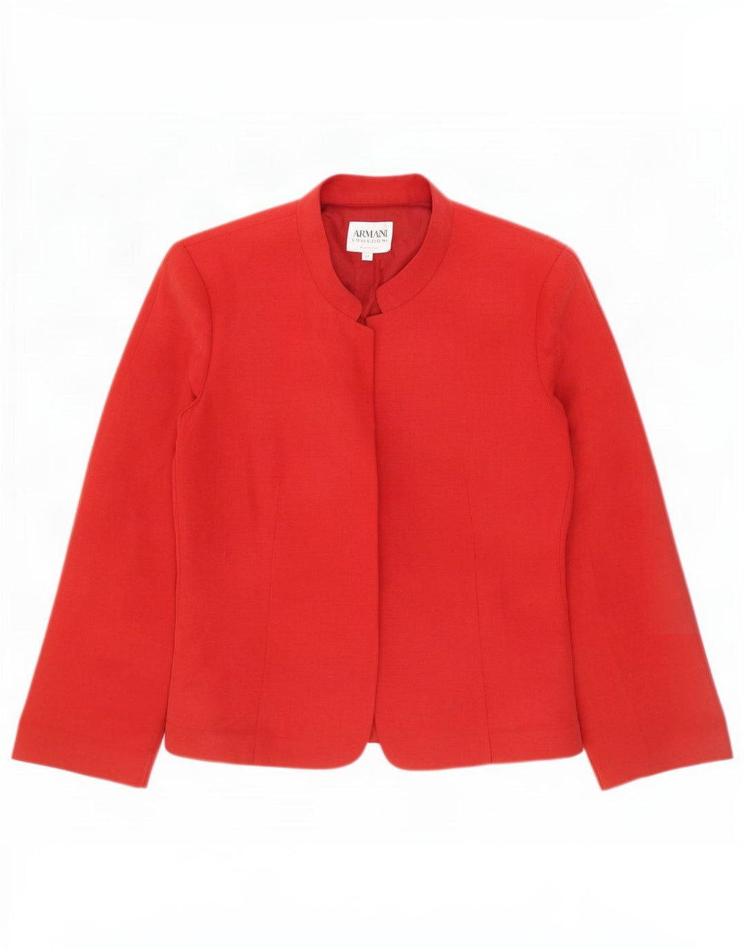 Jaqueta Blazer Feminina Armani Collezioni IT 42 Linho Vermelho Médio