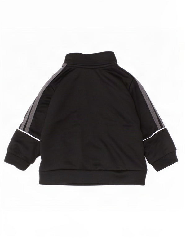 Suéter Adidas Baby Boys Aeroready com zíper e gola 0-3 meses preto