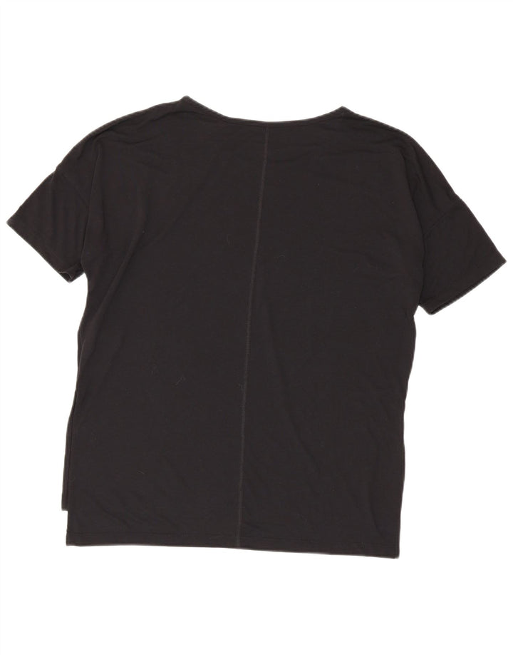 Camiseta feminina Nike Dri Fit Oversized Top UK 14 Médio Preto Poliéster