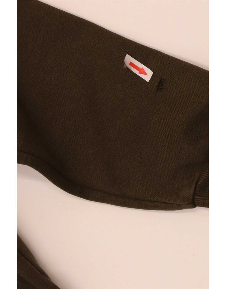 Puma Mens Graphic Moletom Jumper Médio Algodão Cáqui