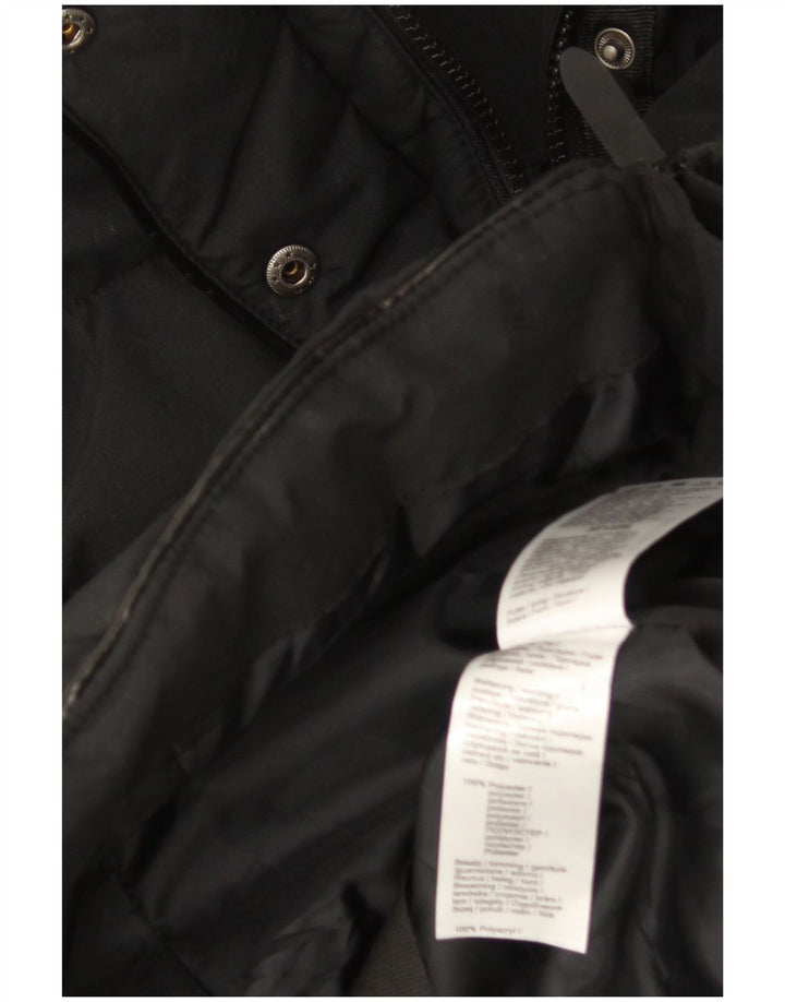 Casaco acolchoado com capuz feminino Alpenblitz UK 22 2XL poliéster preto