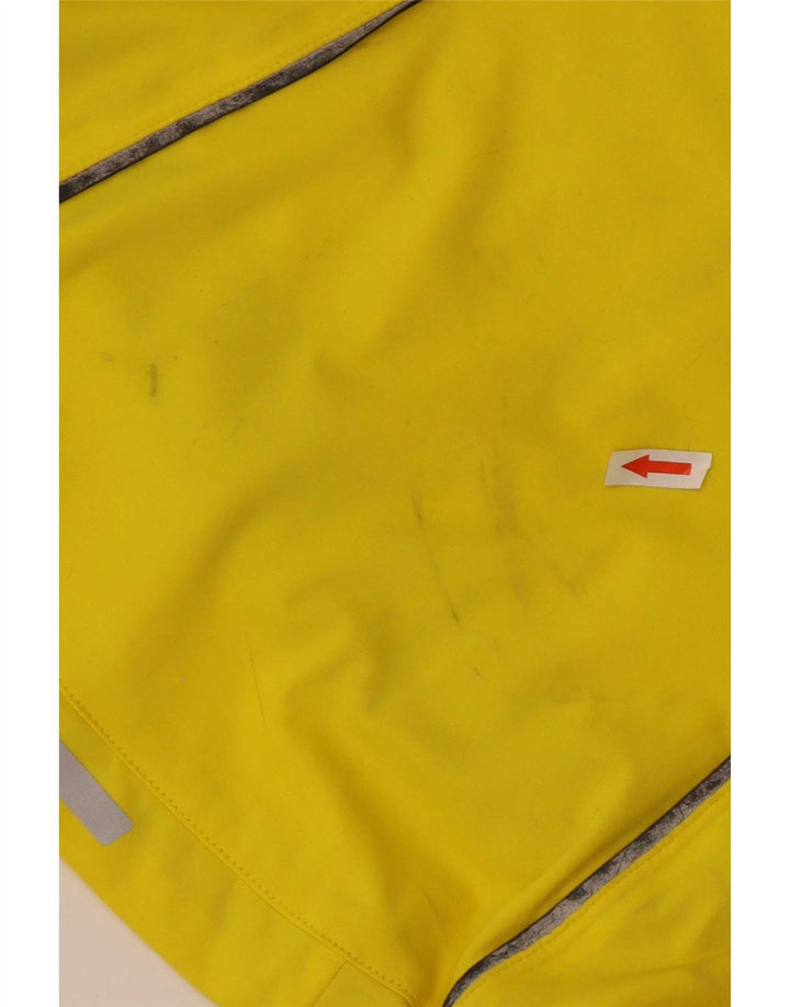 Adidas Womens Clima Proof Tracksuit Top Jacket UK 12/14 Médio Amarelo