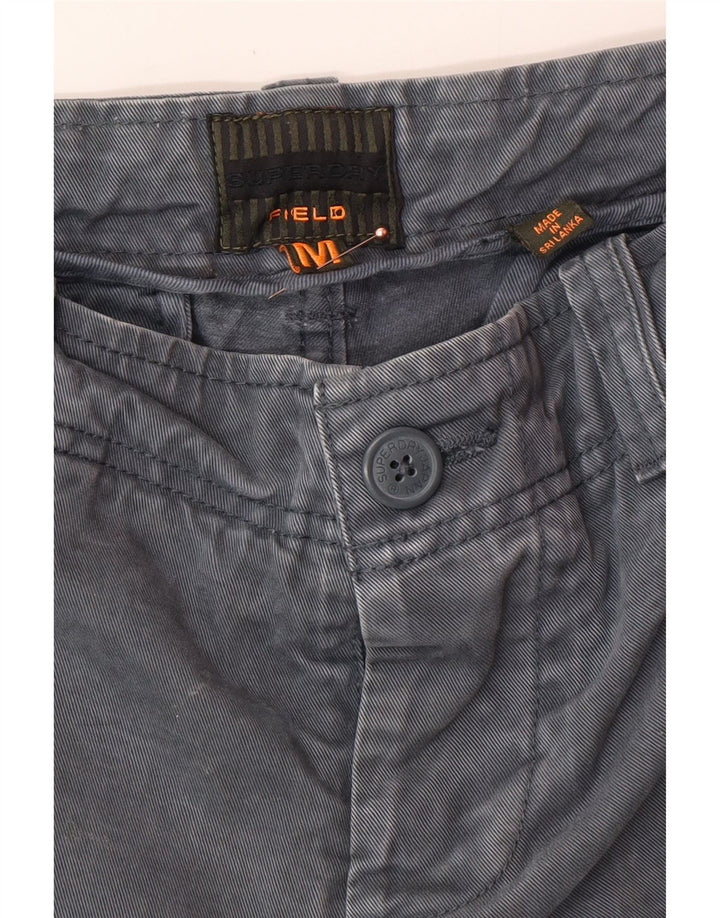 Shorts cargo masculino SUPERDRY médio W32 algodão cinza