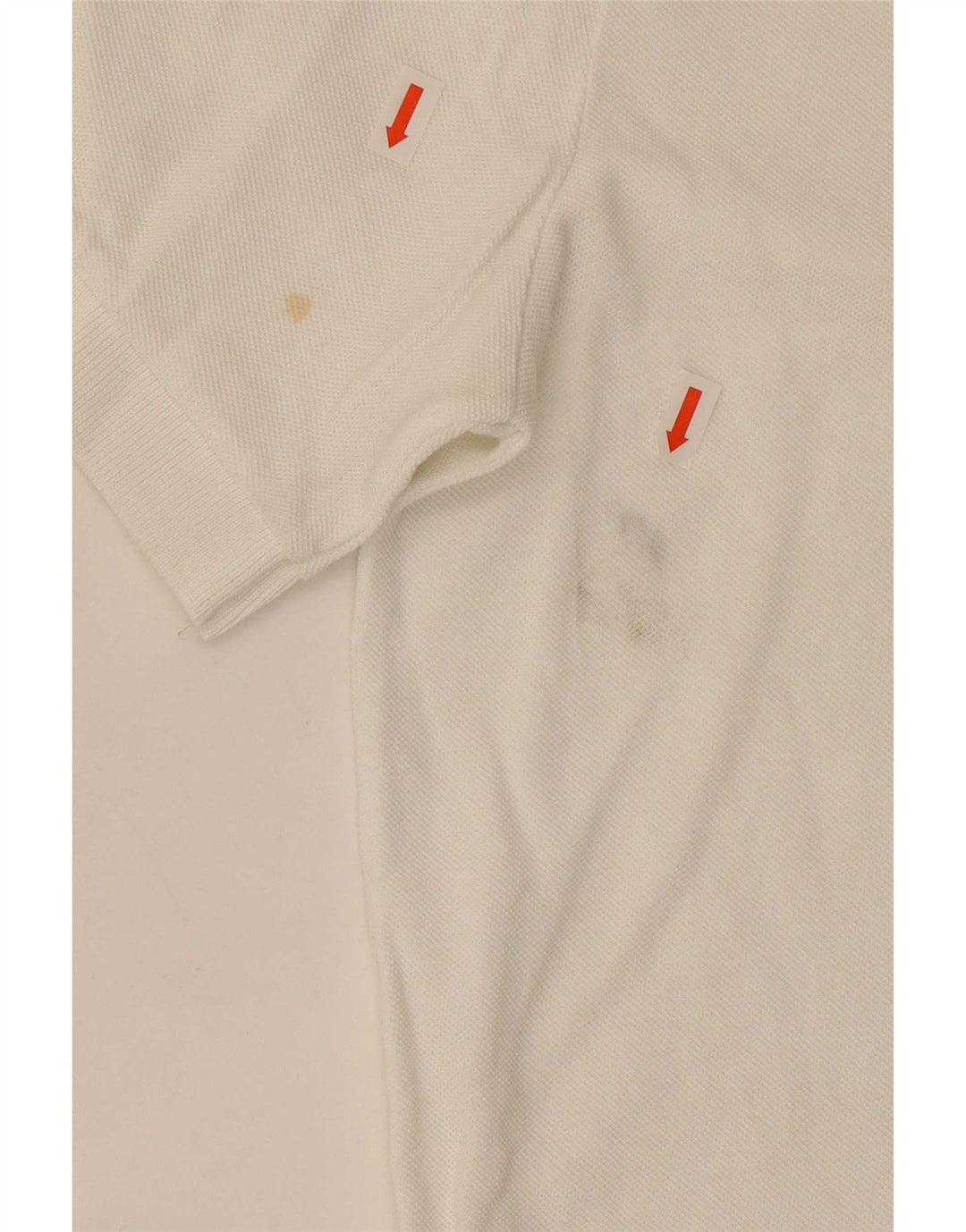 Camisa polo masculina Paul Smith pequena de algodão branco