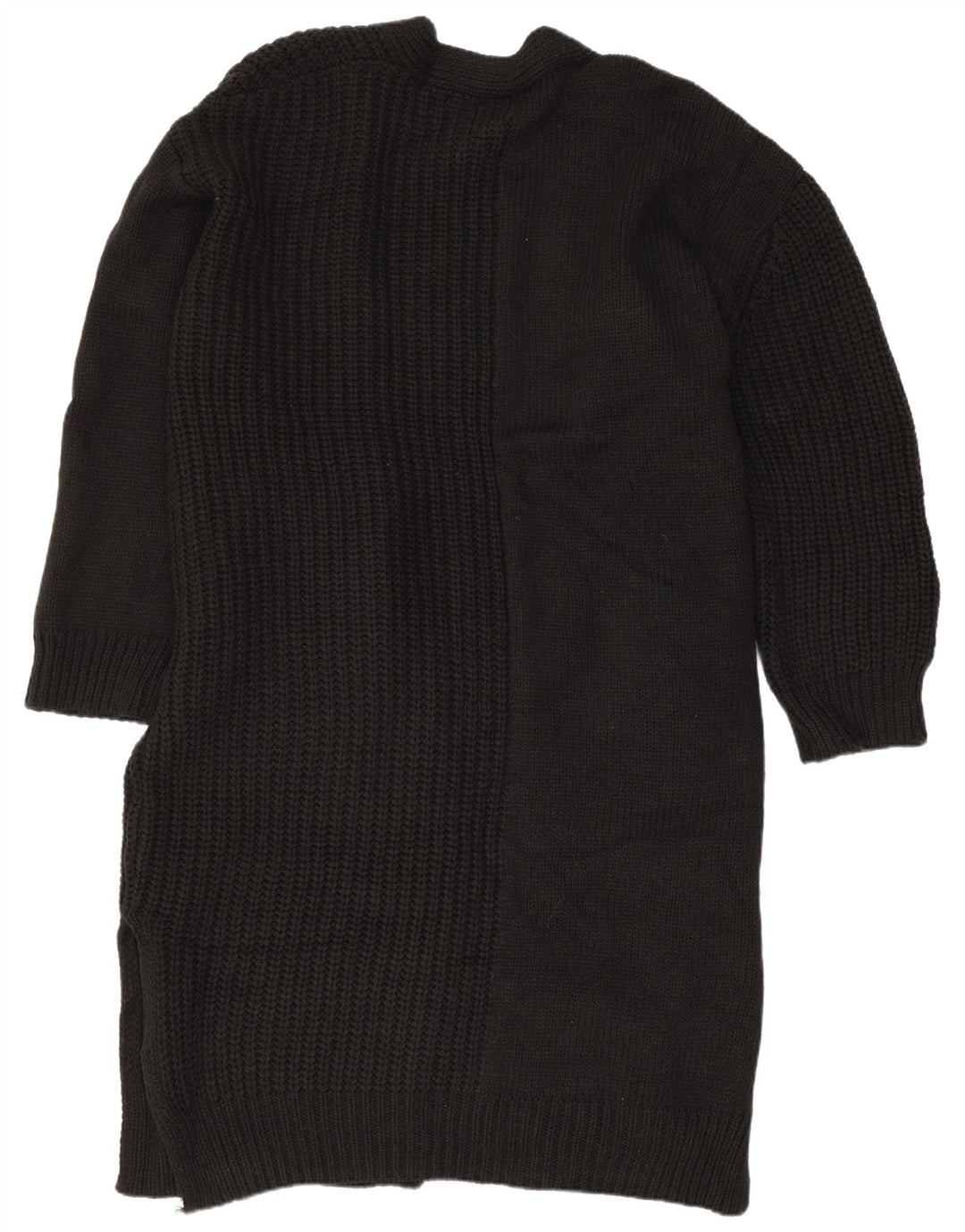 Topshop suéter feminino oversized longline cardigã UE 36/38 pequeno preto
