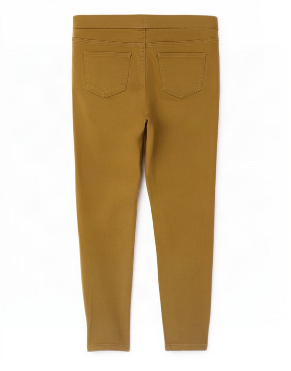Marks & Spencer Calça Jeans Feminina Crop Jegging Reino Unido 16 Grande W34 L24 Algodão Cáqui
