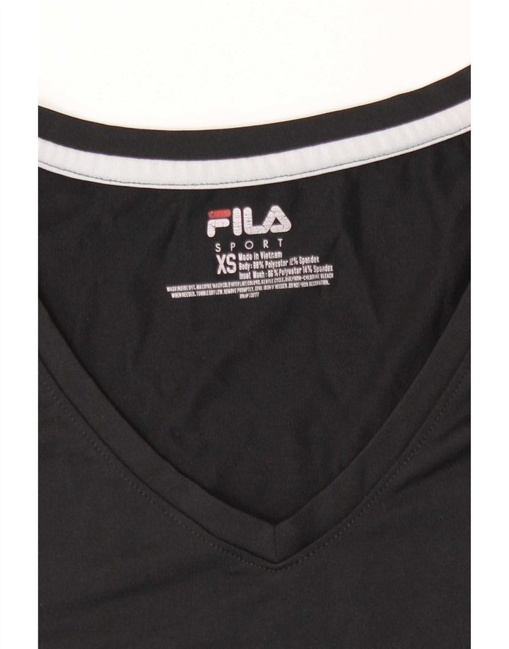 Camiseta feminina Fila UK 6 XS poliéster preto