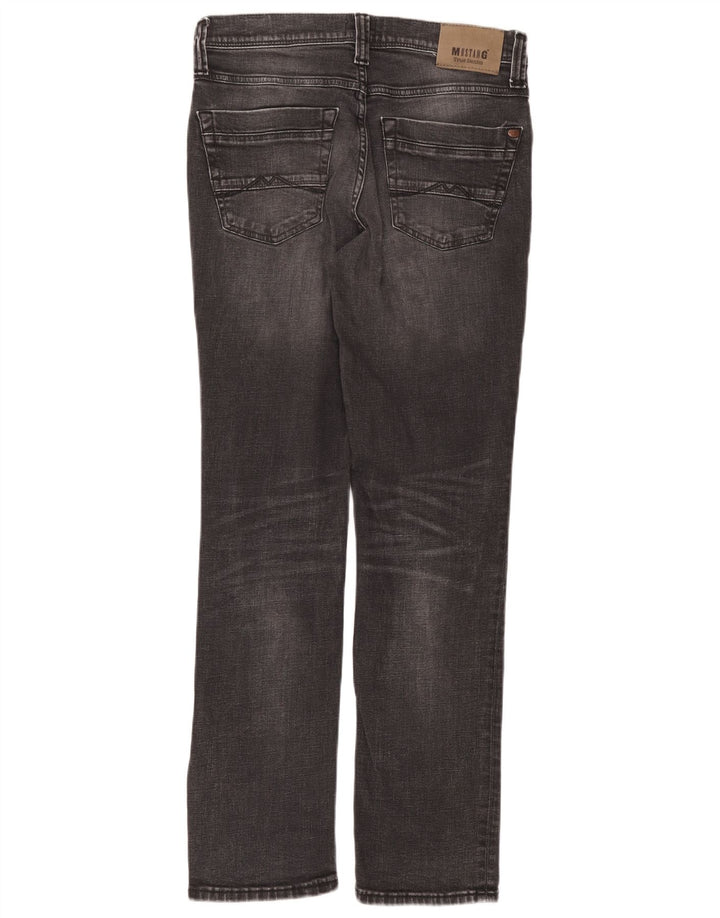 Mustang masculino Washington Straight Jeans W31 L32 algodão cinza