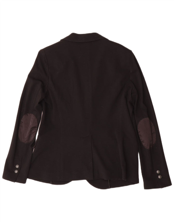 Trussardi Jeans Jaqueta blazer feminina com 2 botões IT 46 Viscose preta grande