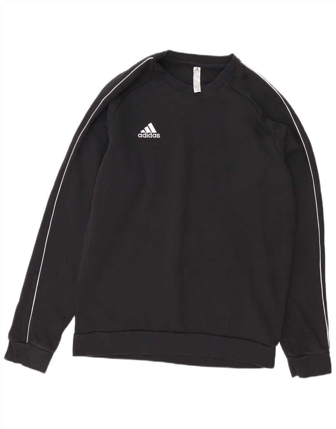 ADIDAS Mens Moletom Jumper Grande Algodão Preto