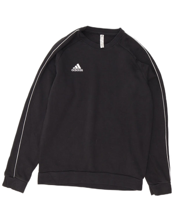 ADIDAS Mens Moletom Jumper Grande Algodão Preto