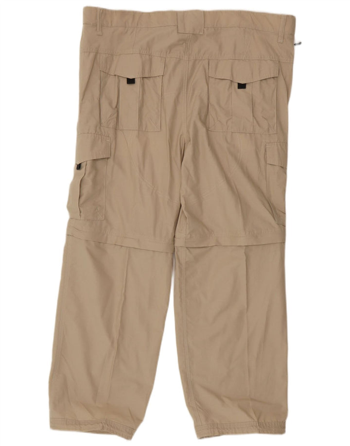 Calça cargo masculina Marks & Spencer Regular Fit W40 L29 algodão bege