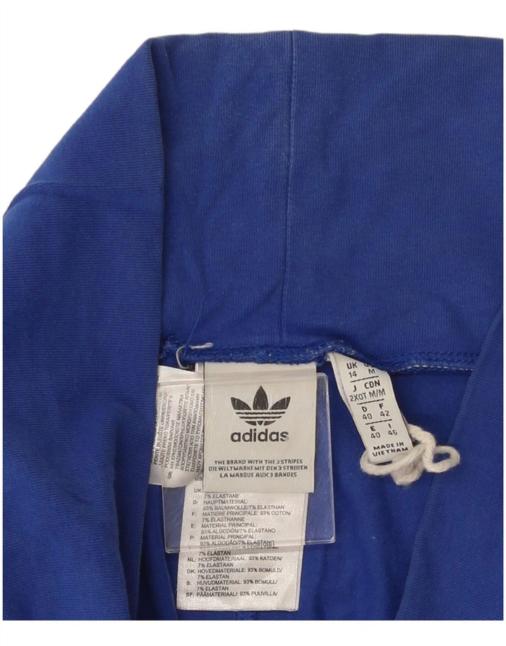 Adidas Womens Graphic Leggings UK 14 Médio Azul Algodão