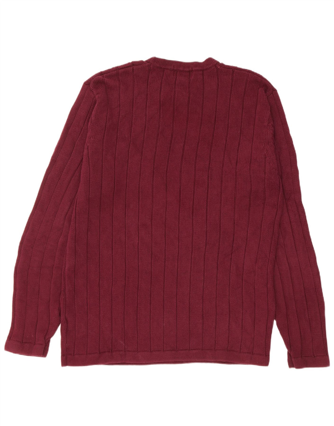 Suéter masculino Eddie Bauer com gola alta e gola redonda, algodão médio vinho