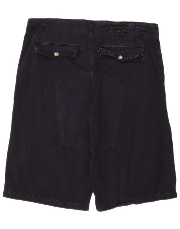 Rifle Mens Cargo Shorts Grande W34 Azul Marinho Algodão