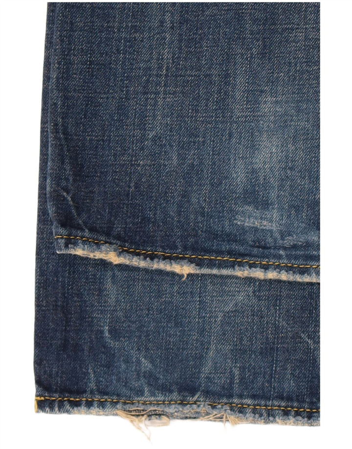 Energe Mens Straight Jeans W33 L34 Azul Algodão