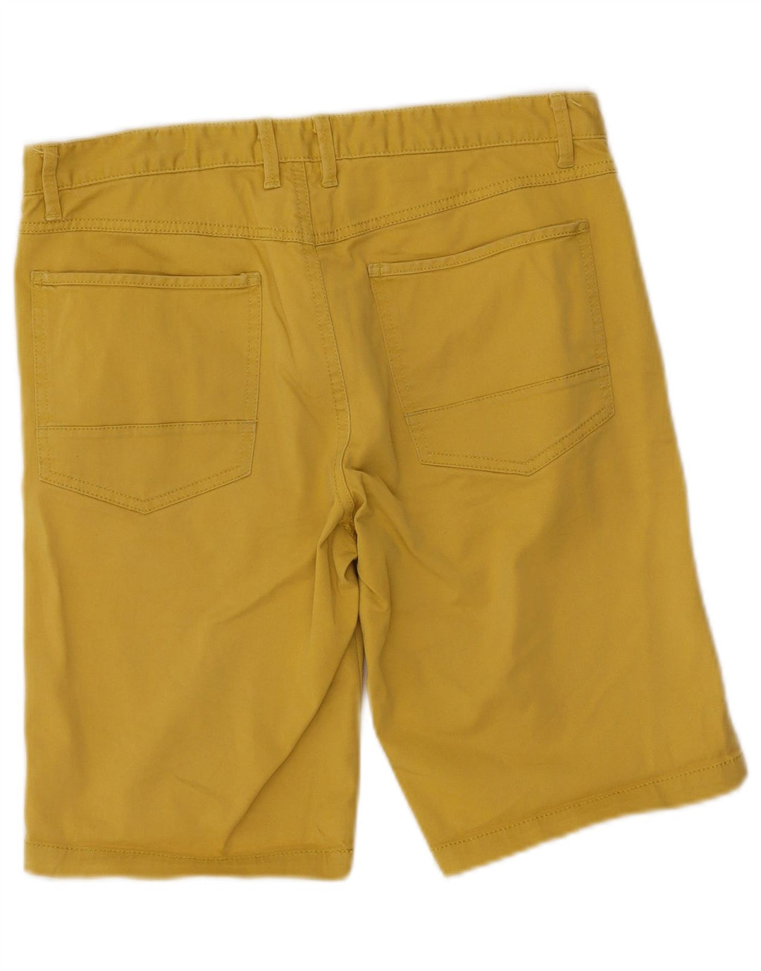 Sisley Mens Chino Shorts IT 46 Pequeno W32 Algodão Amarelo