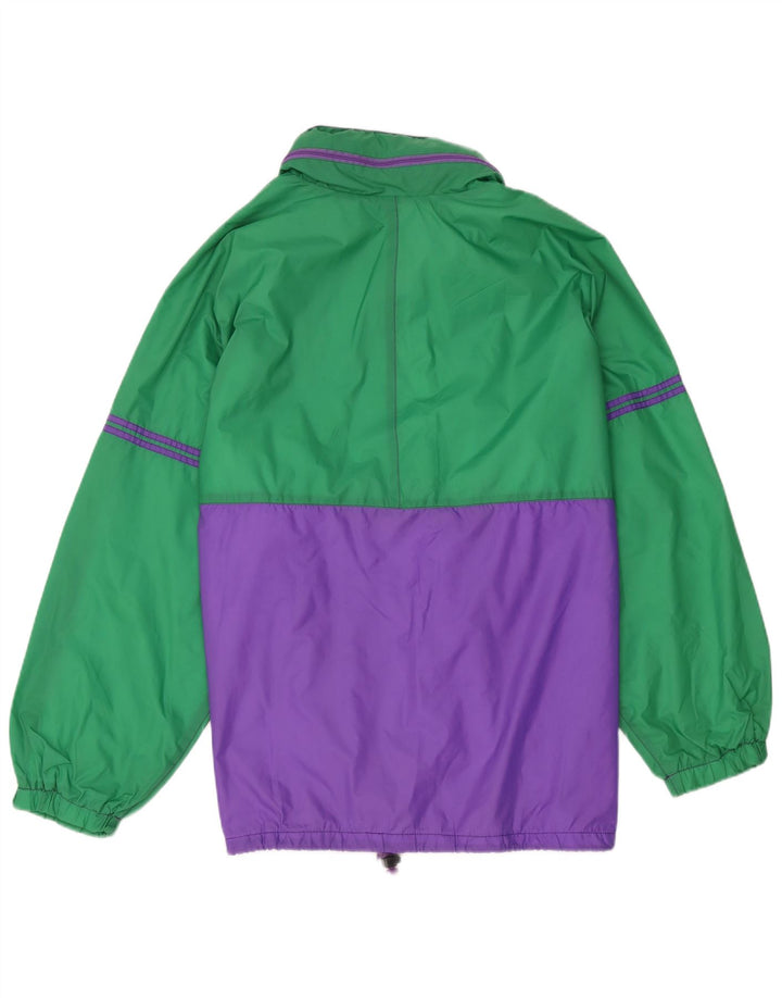 Jaqueta de chuva masculina Marcel Clair UK 40 grande poliamida colorblock verde