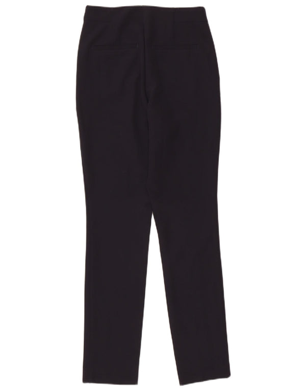 Zara Calça Chino Feminina Slim XS W24 L28 Azul Marinho Poliéster