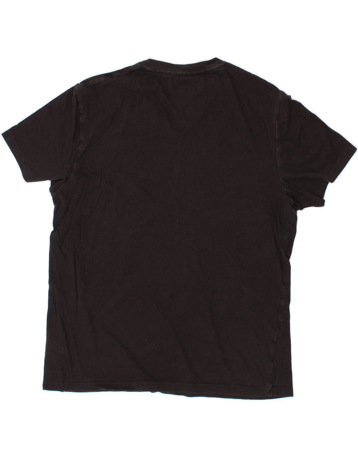 ADIDAS Mens T-Shirt Top Medium Black Cotton Vintage Adidas and Second-Hand Adidas from Messina Hembry 
