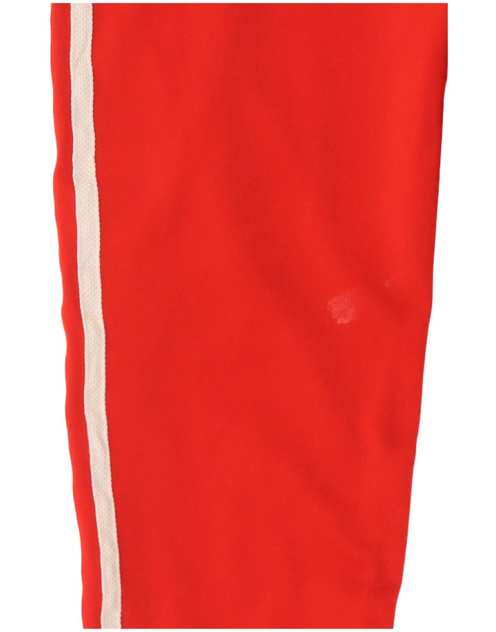 Adidas meninos calças de treino joggers 11-12 anos poliéster vermelho